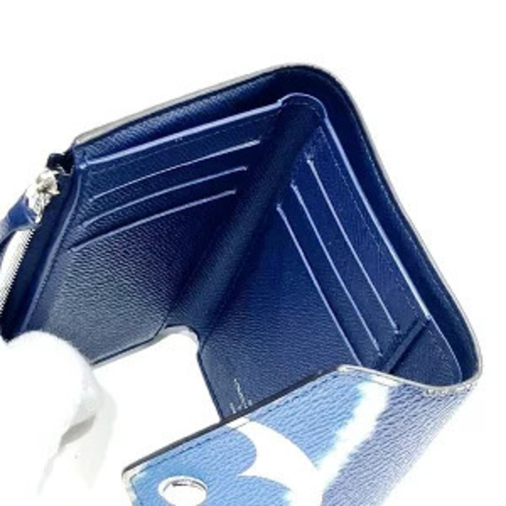 Louis Vuitton Monogram Portefeuille Victorine Blue Tri fold Wallet - Picture 8 of 9